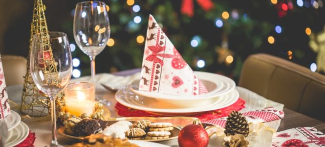 Eenzame Kerst kersttafel